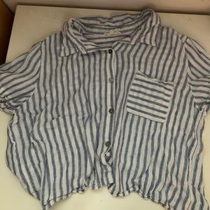 striped crop top